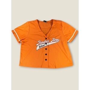 Disney Winnie the Pooh Tigger Hundred Acre Wood Baseball Jersey Orange Size 2